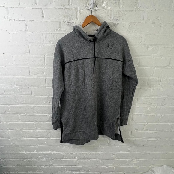 Under Armour Men's Pullover Hooded Sweater Long Sleeve Gray Size Small - Picture 1 of 4